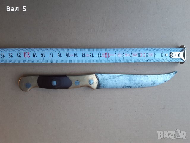 Стар нож с бронзова дръжка, снимка 1 - Антикварни и старинни предмети - 42812402