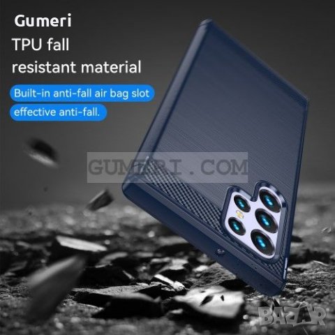 Samsung Galaxy S22 Ultra 5G Противоударен Силиконов Гръб - Карбон, снимка 18 - Калъфи, кейсове - 36850504