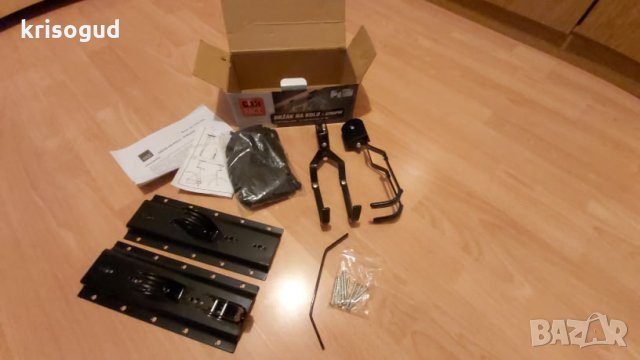 Чисто нова, качествена стойка за велосипед, окачваща се на таван, черн , снимка 7 - Части за велосипеди - 29187762