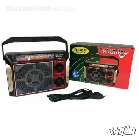 Радио Meier MD-9393 FM/AM/SW1/SW2 USB*TFT, снимка 3 - Радиокасетофони, транзистори - 52287387