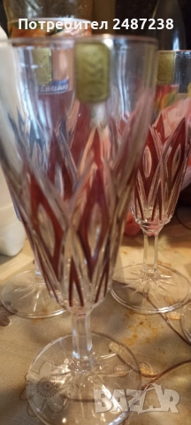 Френски кристален сервиз,6броя, снимка 3 - Сервизи - 52871171