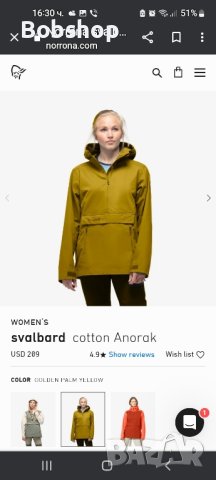 Дамски анорак NORRONA Svalbard Phantom , снимка 13 - Екипировка - 42852147