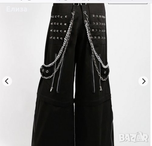уникален сайбър пънк готик панталон Tripp NYCMonster Stud Pants