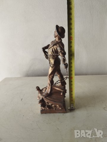 стара метална статуетка, снимка 2 - Статуетки - 42198826