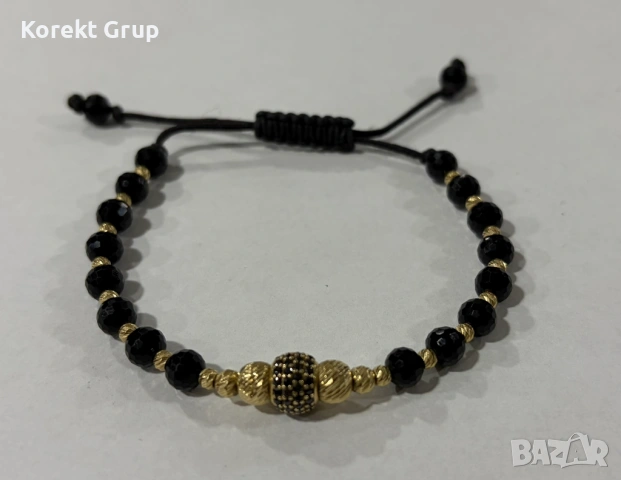 Златна гривна с маниста  , снимка 5 - Гривни - 53037888