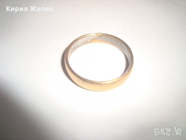 ВИНТИДЖ СТАРИННА БРОНЗОВА ХАЛКА ПРЪСТЕН със СЛЕДИ ОТ ПОСРЕБРЯВАНЕ 7608, снимка 7 - Пръстени - 30383816