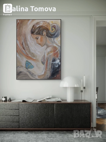 Авторска картина "В тишината...', снимка 2 - Картини - 51492499