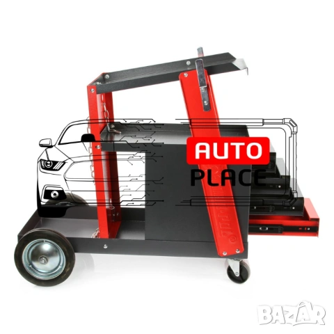 Количка за заваръчни апарати – електрожени с 4 чекмеджета Mar-Pol