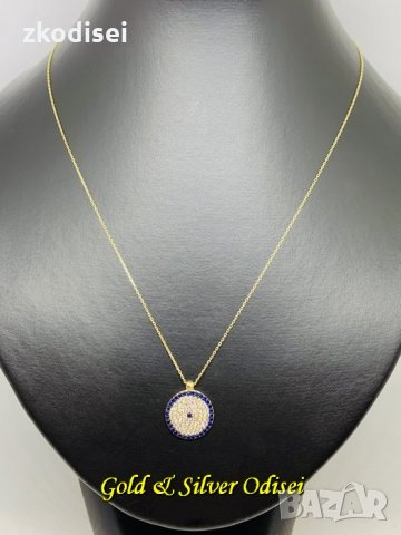 НОВ ЗЛАТЕН СИНДЖИР С МЕДАЛЬОН 3,02ГР. 42СМ. 14КР. ПРОБА:585, снимка 1