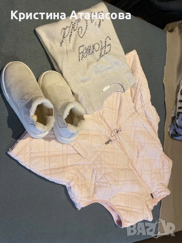 🌸 Стилен зимен сет в бежово и розово – топлина и елегантност! ❄️, снимка 2 - Други - 53932650