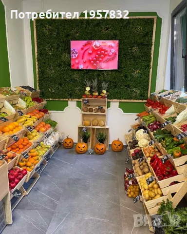 Стъпаловидни стелажи от дърво за плод и зеленчук, снимка 6 - Стелажи и щандове - 48840985