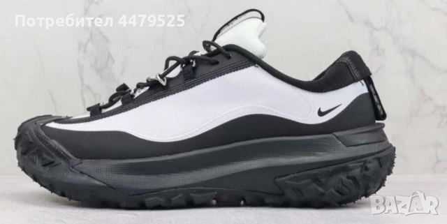 Нови мъжки маратонки Nike x Comme des Garçons ACG Mountain Fly 2 Low Black & White