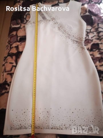 Бяла рокля, L размер, снимка 11 - Рокли - 28339973