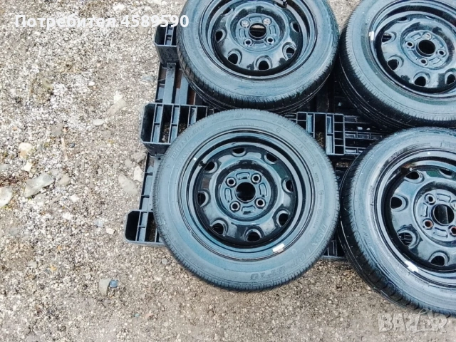 4бр.Оригинални железни джанти 13цола 4x100+ГУМИ за Kia Picanto,Hyundai i10,Suzuki Alto,Wagon, снимка 5 - Гуми и джанти - 52977503