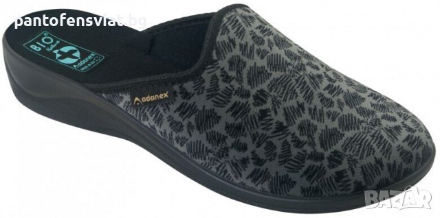 Дамски чехли ADANEX сив принт 36/41