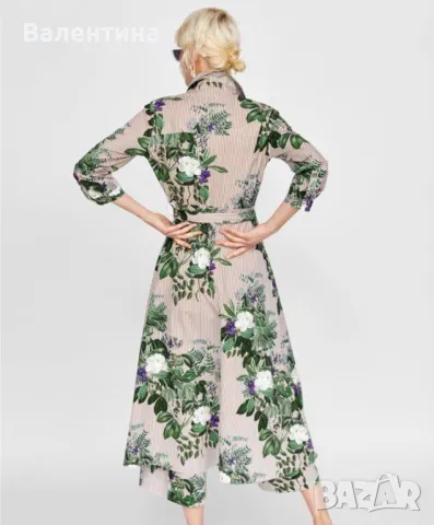 Дълга цветна рокля М размер , снимка 2 - Рокли - 49855059