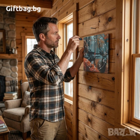 Стенен часовник „Ловец с оптика“, снимка 2 - Стенни часовници - 54059514