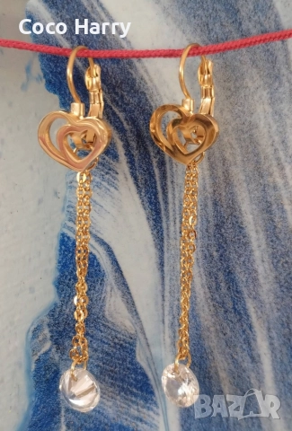 Разкошни обеци медицинска стомана , снимка 2 - Обеци - 52941815