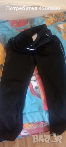 Черен анцунг с бели ивици, снимка 2 - Панталони - 51327967