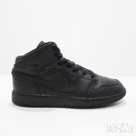 NIKE 554725 Air Jordan 1 Mid GS Оригинални Кожени Маратонки Кожа 35.5-36 22.5cm, снимка 2 - Детски маратонки - 44265309