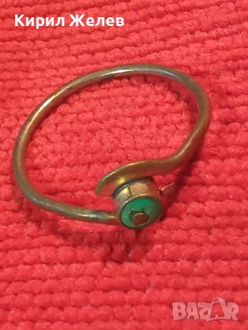 СТАРИНЕН МЕДЕН СКЪПОЦЕНЕН ПРЪСТЕН ФИНА РЪЧНА МАЙСТОРСКА ИЗРАБОТКА с НАТУРАЛЕН ТЮРЗОАЗ 29448, снимка 10 - Антикварни и старинни предмети - 47124395