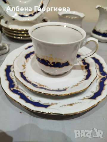 Елегантен порцеланов сервиз  MITTERTEICH Bavaria - 20 части, снимка 5 - Сервизи - 49079812