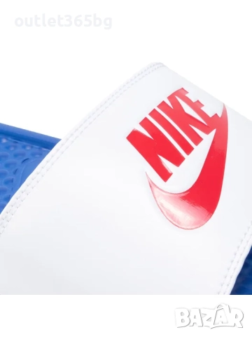 Nike - Чехли Benassi Jdi 343880 410 Бял №42.5 Оригинал Код 180, снимка 7 - Мъжки чехли - 52770593