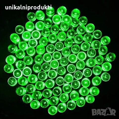 Коледни лампички въже 18м 200 LED студено зелени IP защита 8 програми, снимка 2 - Лед осветление - 52262285