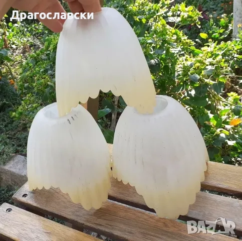 Разни абажури, стъклени и други: абажур от метал, стар, абажури, метал, стъкло, снимка 12 - Други - 42511729