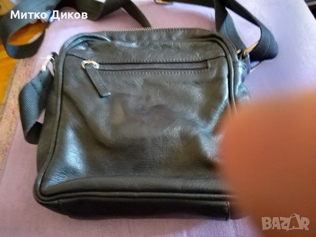 Чанта естествена кожа маркова на Silver Flame 24х22х7 см като нова, снимка 12 - Чанти - 53878851