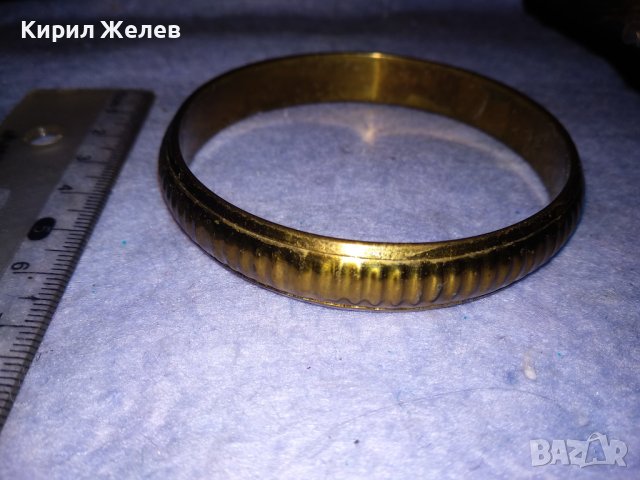 КРАСИВА и СТИЛНА ЗЛАТИСТА МЕСИНГОВА РЕТРО АРТ ГРИВНА МАЙСТОРСКА ИЗРАБОТКА 26607, снимка 1 - Антикварни и старинни предмети - 40832383