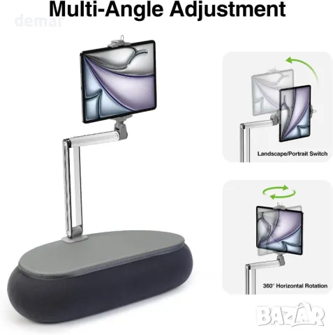 elitehood 66 см стойка за таблет/телефон (6-13”), 360° завъртане, снимка 7 - Други стоки за дома - 49516909