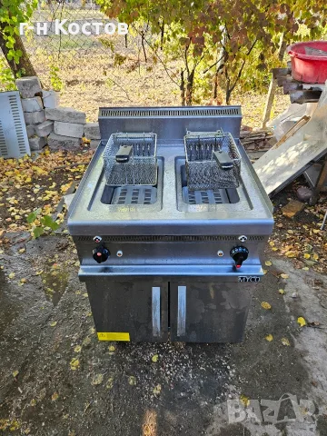 Фритюрник Професионален Трифазен 2х6 kw.,2х8 литра Турция 