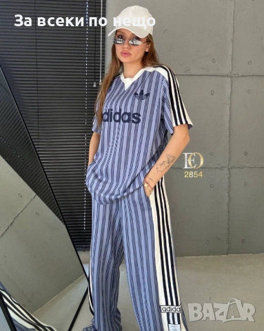 Adidas Дамски Спортен Комплект Тениска И Долнище🔝Дамски Спортен Екип Адидас Код SK1124, снимка 3 - Спортни екипи - 53896000