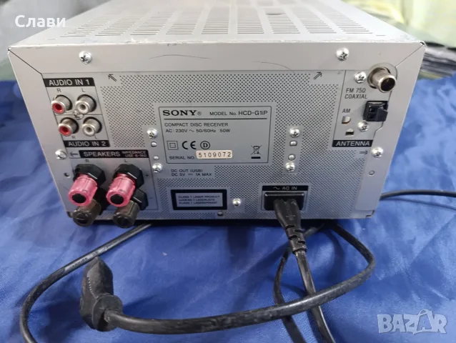 Receiver SONY HCD-G1iP , снимка 4 - Ресийвъри, усилватели, смесителни пултове - 55848680