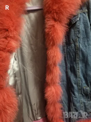 Дънково яке с лисица , снимка 4 - Якета - 48165226