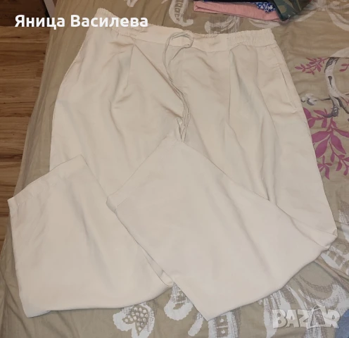 Панталон бежов официален 46 размер, снимка 2 - Панталони - 50493423