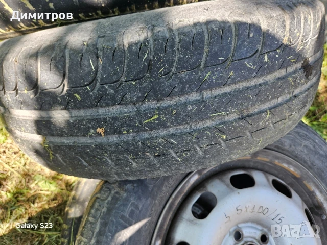 Джанти с гуми 15 цола ,5x100 между болтово разстояние, снимка 3 - Гуми и джанти - 50508730