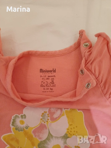 Малък лот летни дрехи момиче 6-12 месеца, снимка 3 - Комплекти за бебе - 53076686