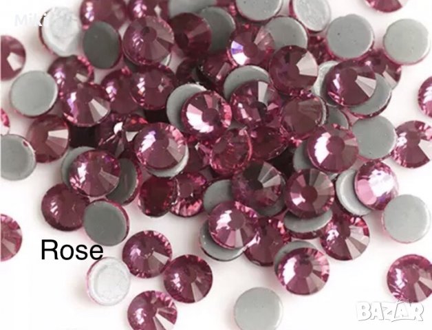 Високо качество цветни камъни / кристали / за декорация, топло лепене, снимка 14 - Други - 32656769