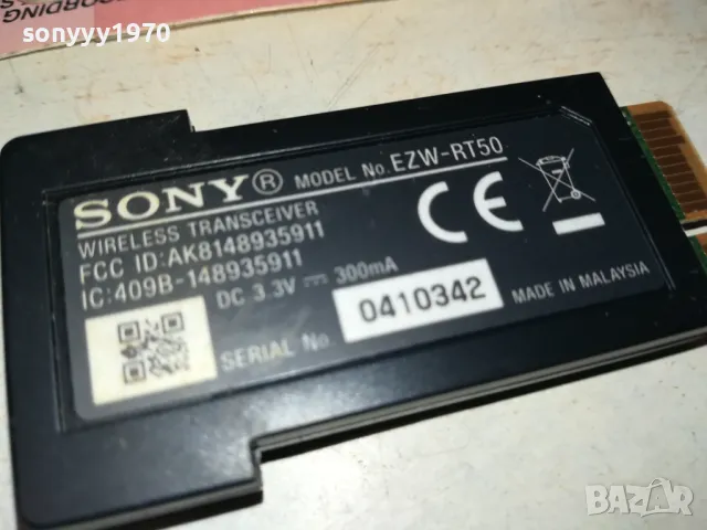 sold out-SONY EZW-RT50 WIRELESS TRANSCEIVER-ЗА УСИЛВАТЕЛ ВНОС SWISS 0402251040, снимка 8 - Ресийвъри, усилватели, смесителни пултове - 48957990