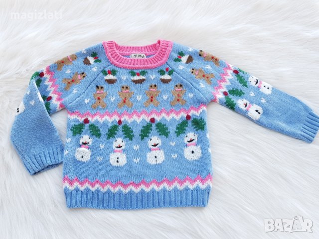 Коледен пуловер Next 2-3 години , снимка 2 - Детски Блузи и туники - 31081784
