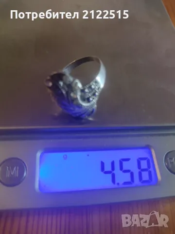 стар дамски сребърен пръстен, снимка 5 - Пръстени - 49211017