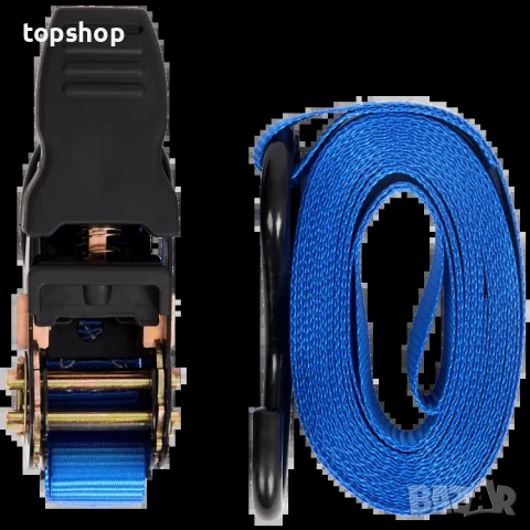 Колан за закрепване с тресчотка + 2 кукички 5 метра - 350кг, снимка 4 - Аксесоари и консумативи - 50555696