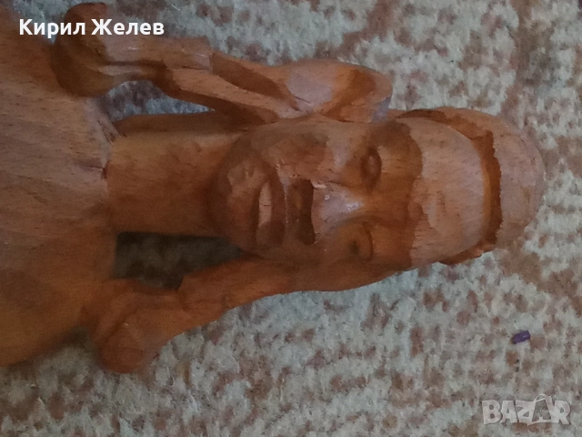 Дървена фигура африканска 51291, снимка 7 - Антикварни и старинни предмети - 51753985