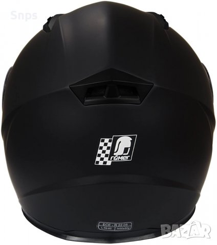 Модерна каска с пълно лице, ежедневна мотоциклетна каска, унисекс, XL, S размер, снимка 2 - Аксесоари и консумативи - 36690596