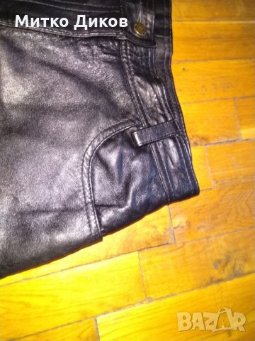 Рокерски панталон мотори-женски- CAMANCHI LEATHER LONDON размер12 естествена кожа, снимка 5 - Други спортове - 29659247