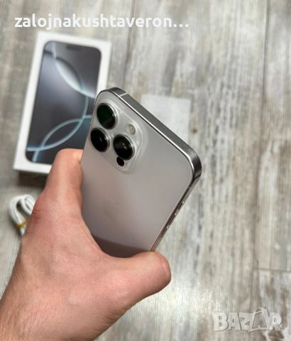  Iphone 16 Pro Max 256 GB - 100 % Battery 🔋 White Отличен   Екран и Гръб са отлични, а , снимка 7 - Apple iPhone - 52147182