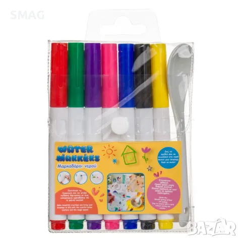 Водни маркери 7 цвята с лъжица S_1237704, снимка 2 - Образователни игри - 49255267