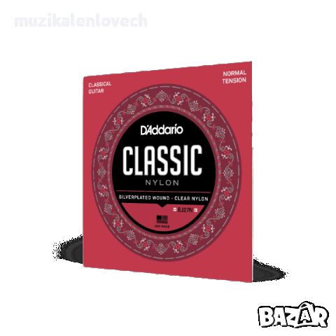 D'ADDARIO EJ27N Classical Guitar Strings Set - комплект от 6 струни за класическа китара, снимка 1 - Китари - 44623462